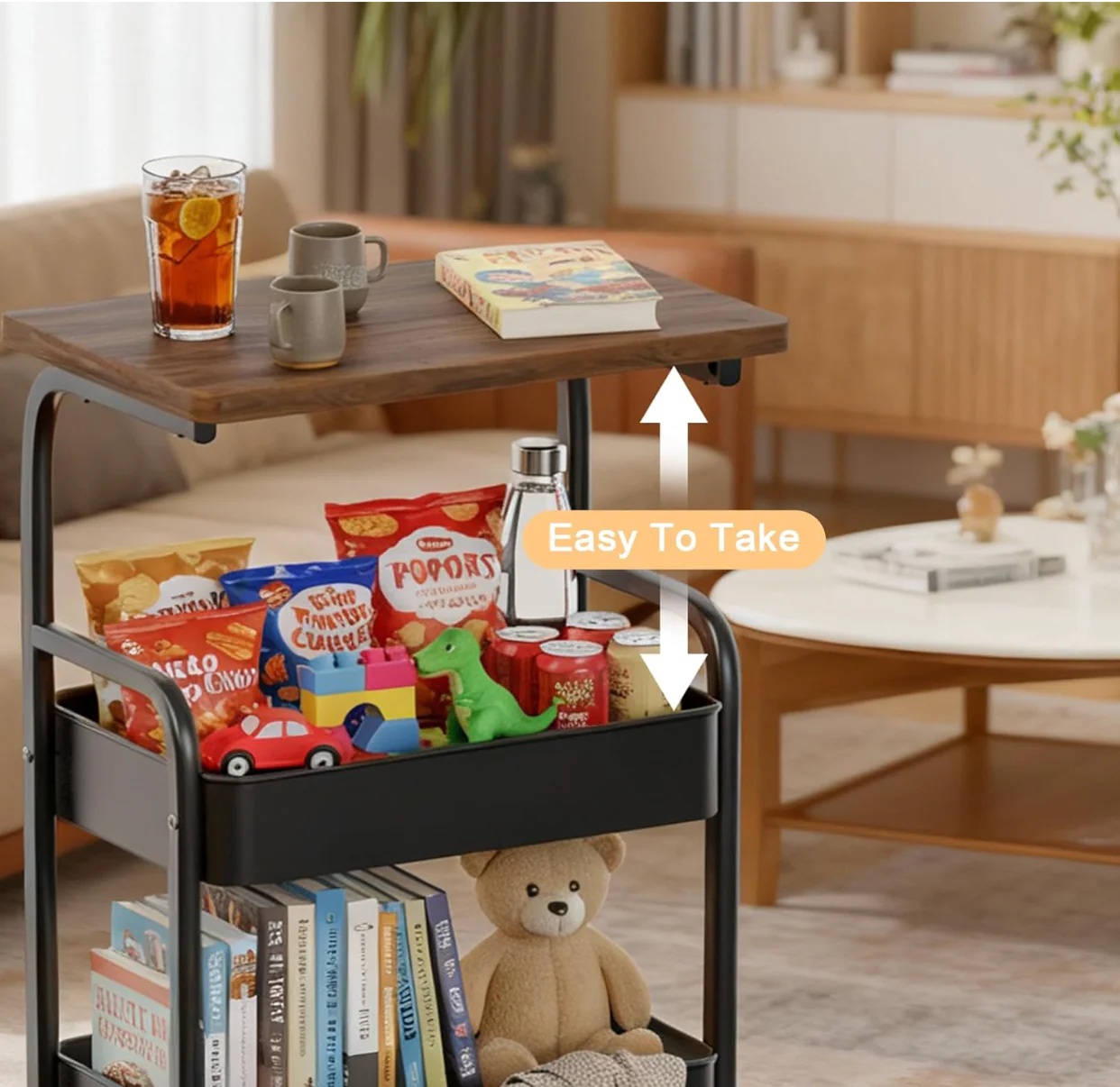 Chariot de Rangement Multifonctionnel – Pratique, Élégant et Facile à Déplacer