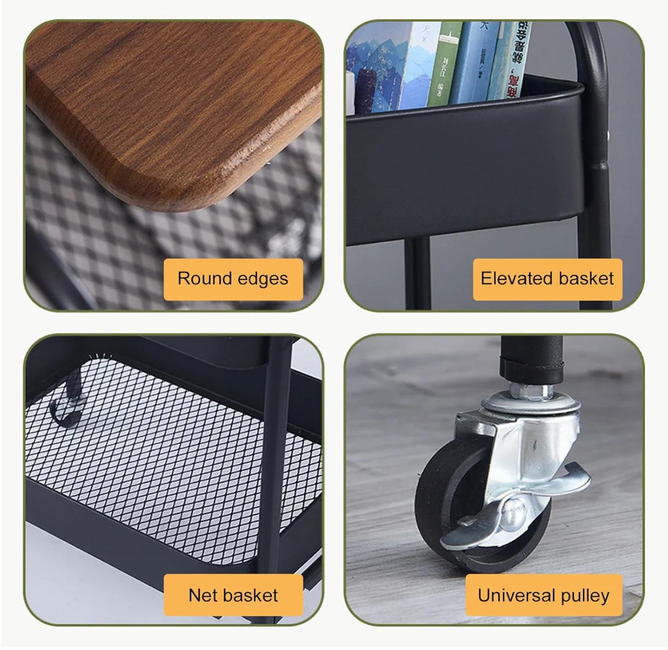 Chariot de Rangement Multifonctionnel – Pratique, Élégant et Facile à Déplacer
