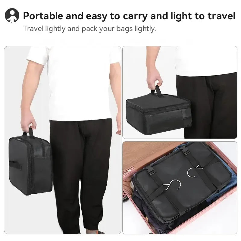 Organisateur de Rangement Suspendu Pliable pour Voyage